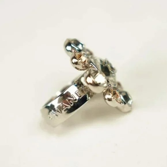 Chanel Crystal Floral CC Ring - Picture 2 of 4